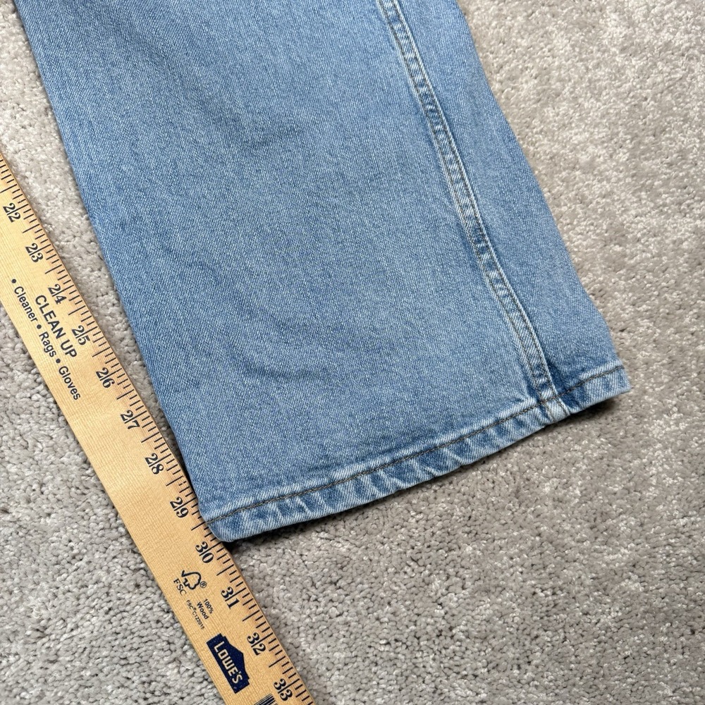 Wrangler Retro Relaxed Boot Jeans Men's 42x32 Blue Light Wash Cotton Denim - Picture 3 of 9